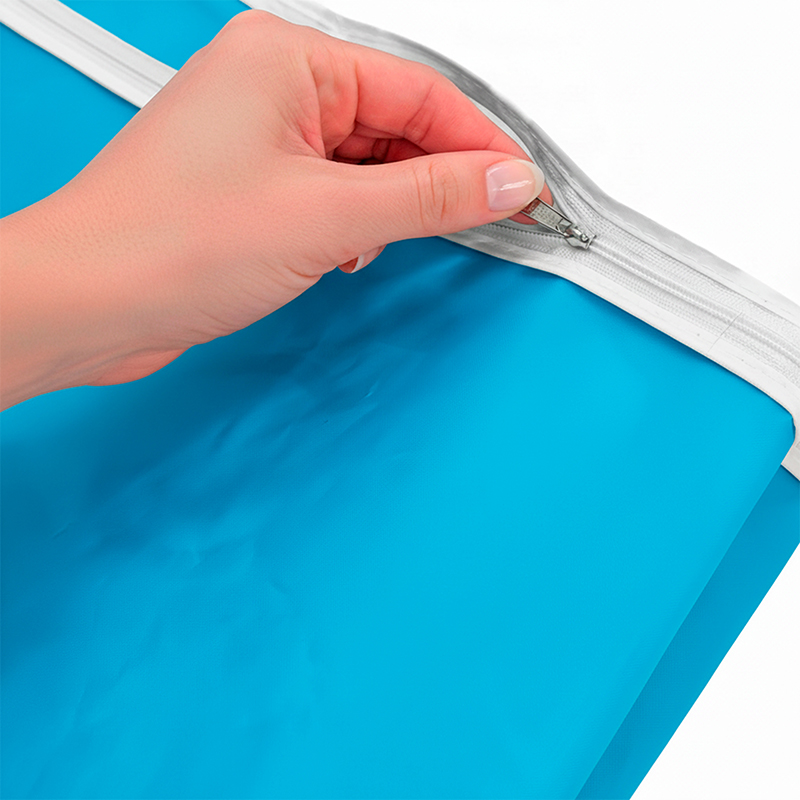 Funda para lavarropas 60x50x81 carga frontal estampada impermeable Celeste