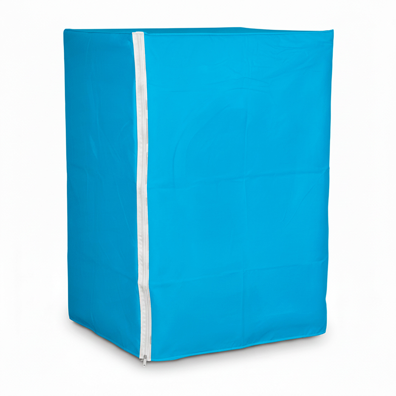 Funda para lavarropas 60x50x81 carga frontal estampada impermeable Celeste