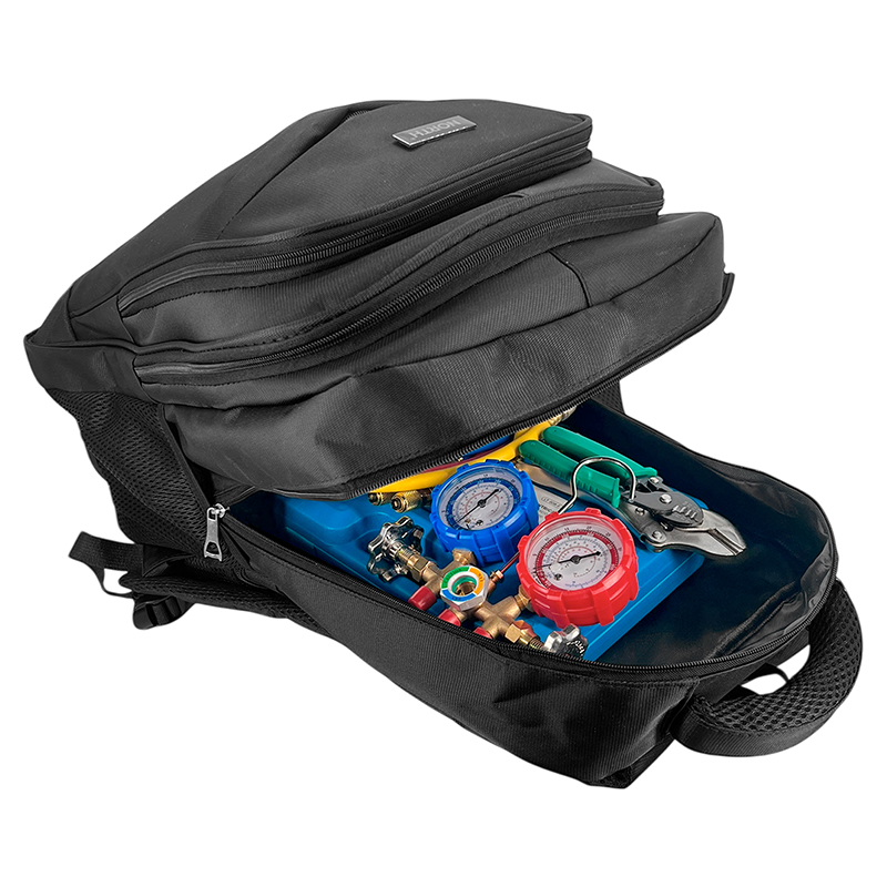 Kit Herramientas Refrigeracion Completo Manifold Mochila 40L North