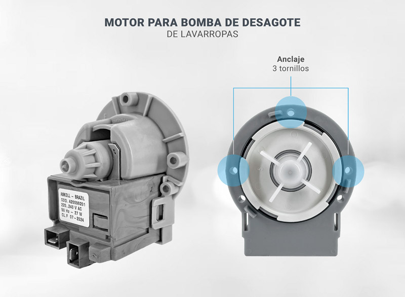 Motor Bomba Desagote Lavarropas Askoll X10 Unidades Oferta!!