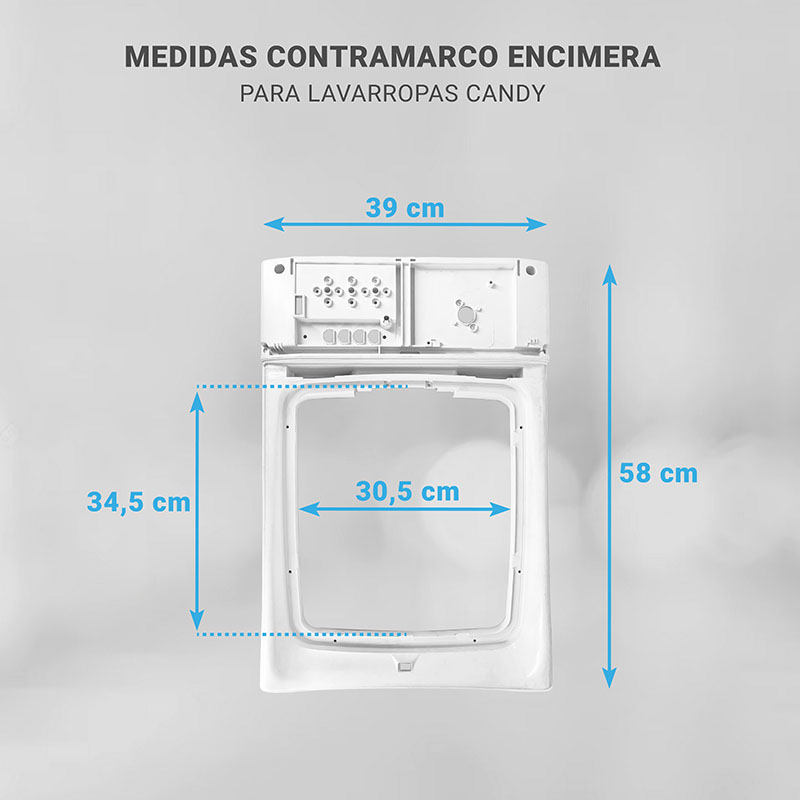 Contramarco encimera de lavarropas Candy original CTS60 CTS102