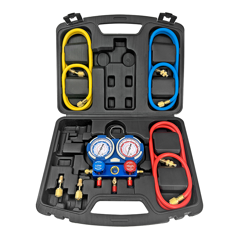 Manifold combinado North R410 R22 R134 R12 mangueras 150 cm