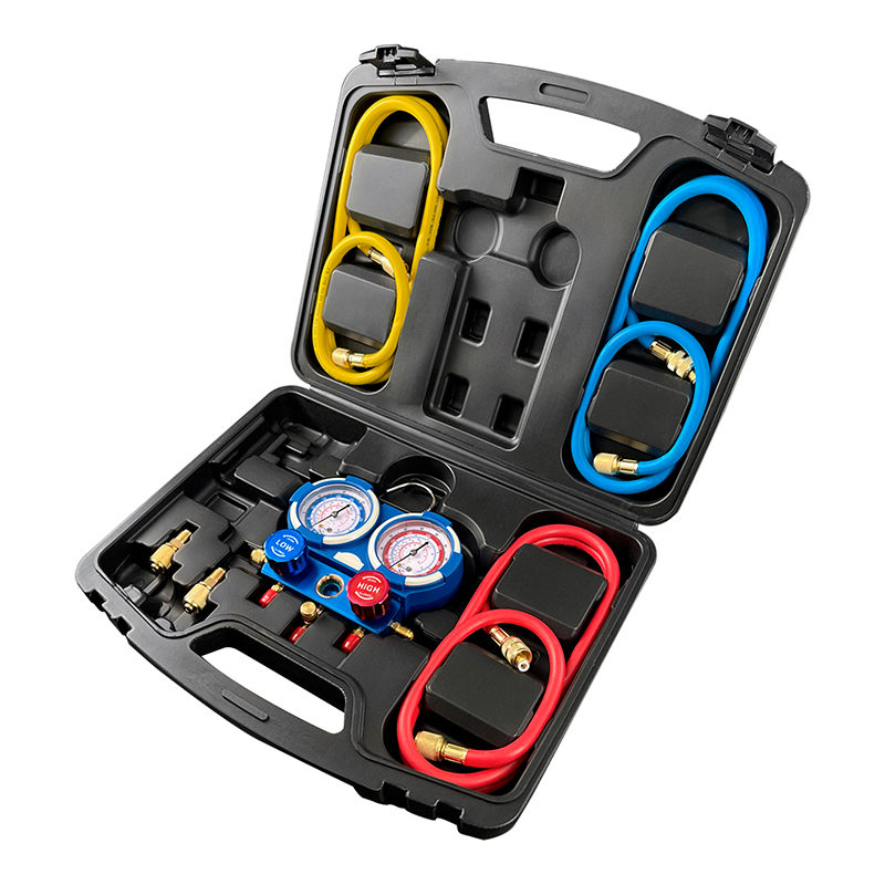 Manifold combinado North R410 R22 R134 R12 mangueras 150 cm