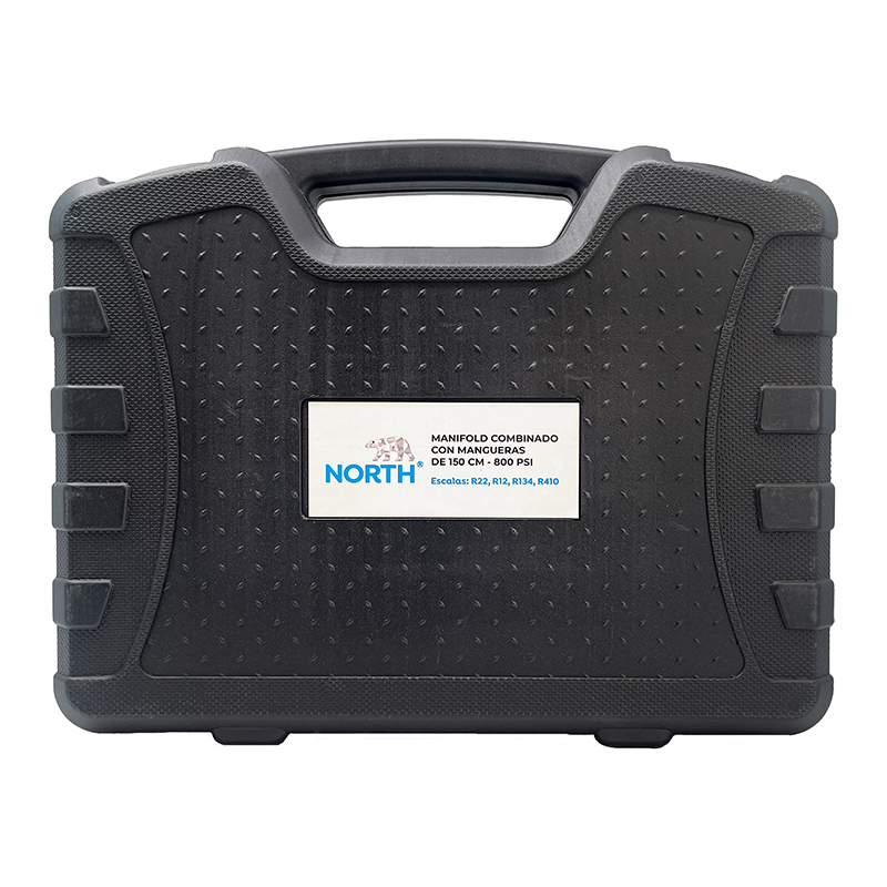 Manifold combinado North R410 R22 R134 R12 mangueras 150 cm