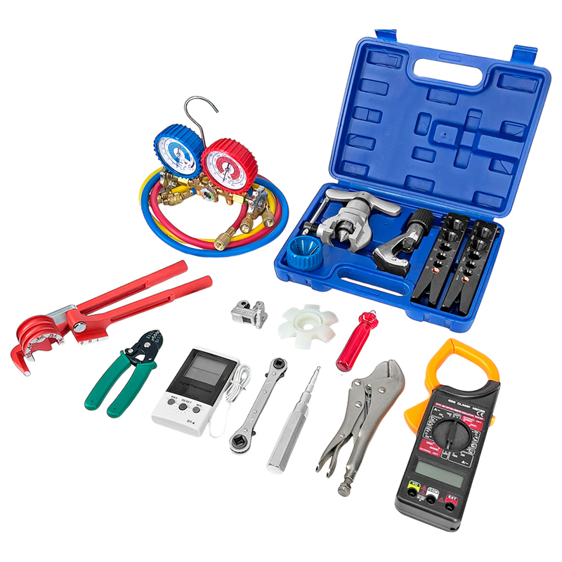 Kit de herramientas N°7 Refrigeración aire acondicionado Manifold