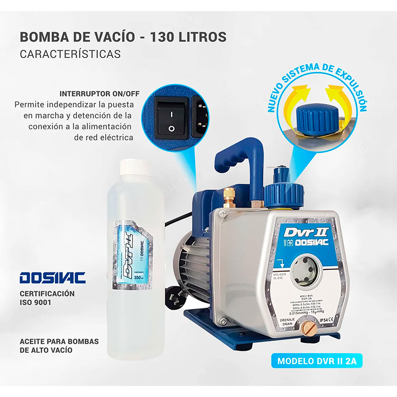 Bomba de vacío Dosivac 130l 2 Etapas