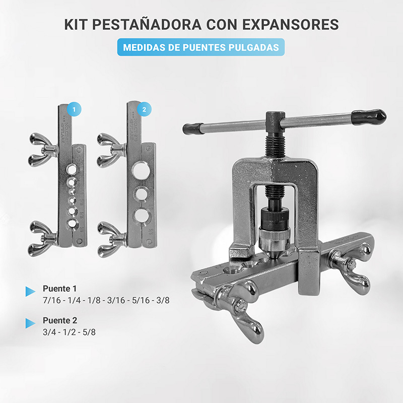 Pestañadora Refrigeracion Lt-275 Herramientas Expansor Caños