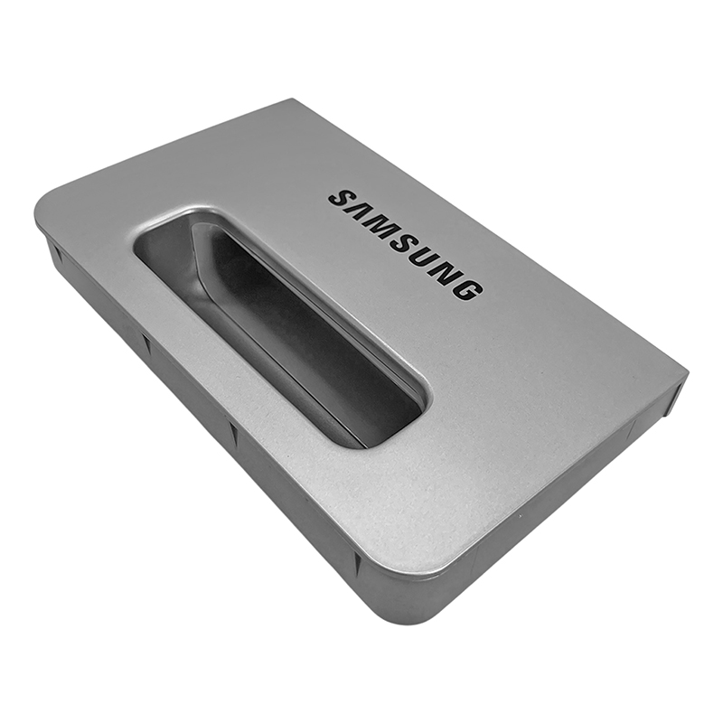 Frente gris de jabonera original de lavarropas Samsung 1904