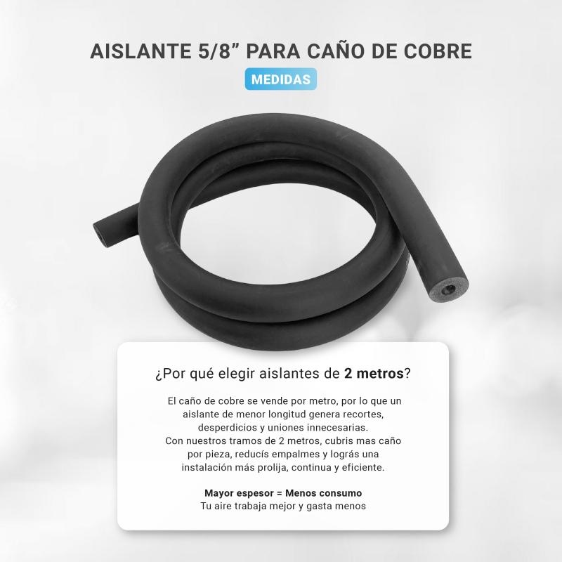 Aislante North 5/8 Para Caño Aire Acondicionado