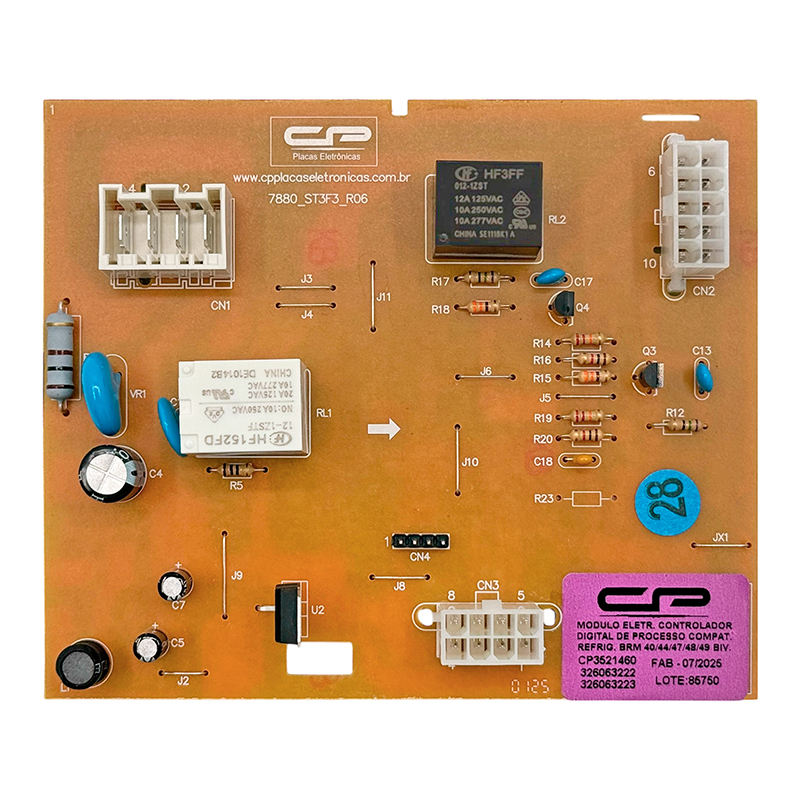 Plaqueta CP para heladera Whirlpool WRM y Eslabón de Lujo ERM