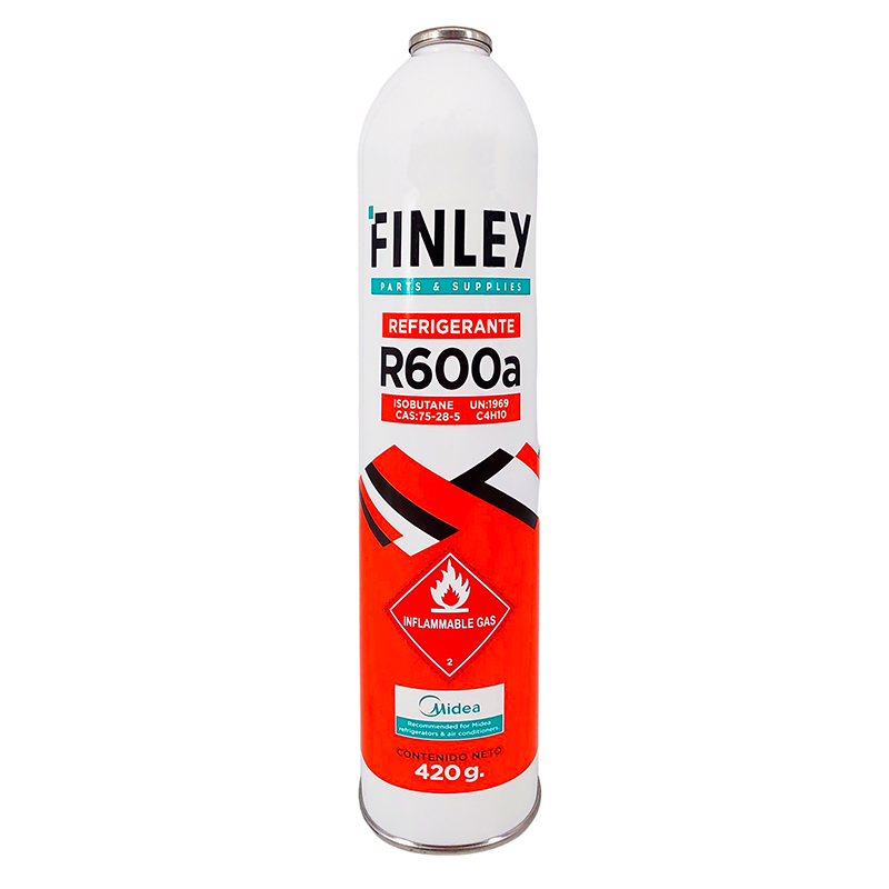 Gas Refrigerante Lata Finley R600a 420g