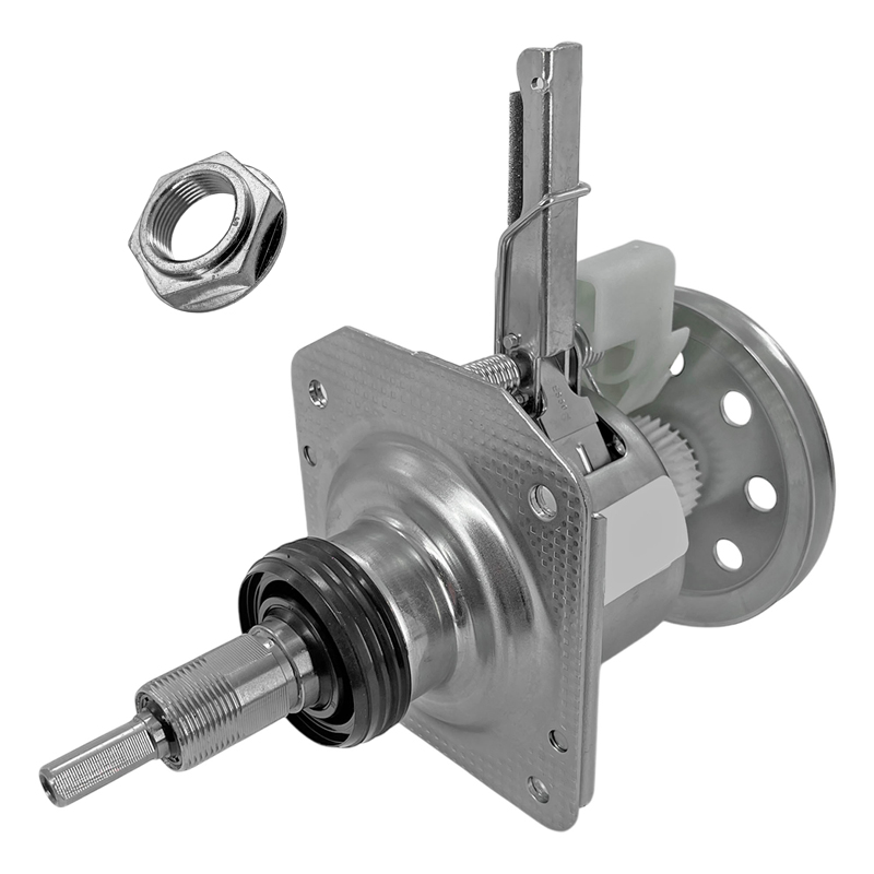 Caja de transmisión eje cuadrado para lavarropas Samsung, Panasonic, LG y Philco + Tuerca
