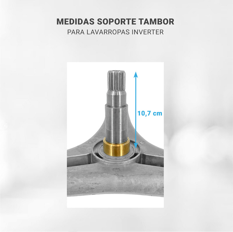 Eje Soporte Tambor Lavarropas LG F1209dl 1004a Compatible
