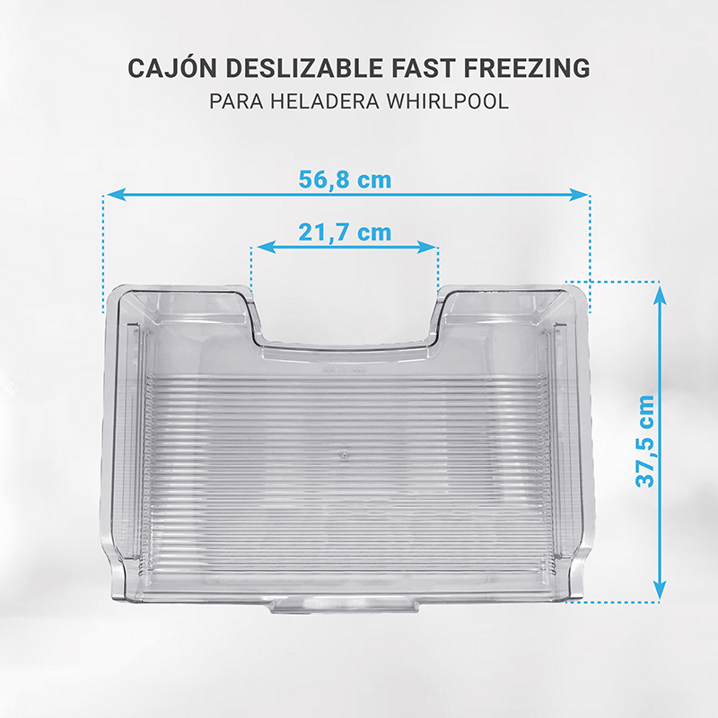 Cajon Fast Freezing Heladera Whirlpool Wrm47d1 Wrk52x1