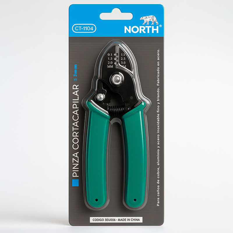 Pinza cortacapilar Refrigeracion cobre aluminio acero