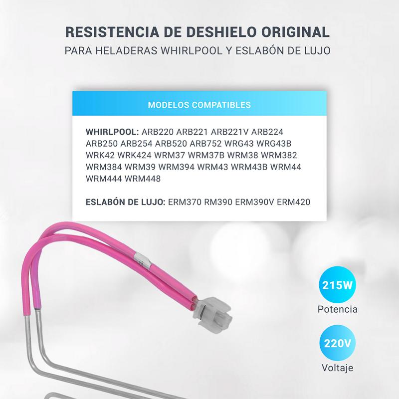 Resistencia Heladera Eslabon De Lujo Erm 370 390 420 Orig