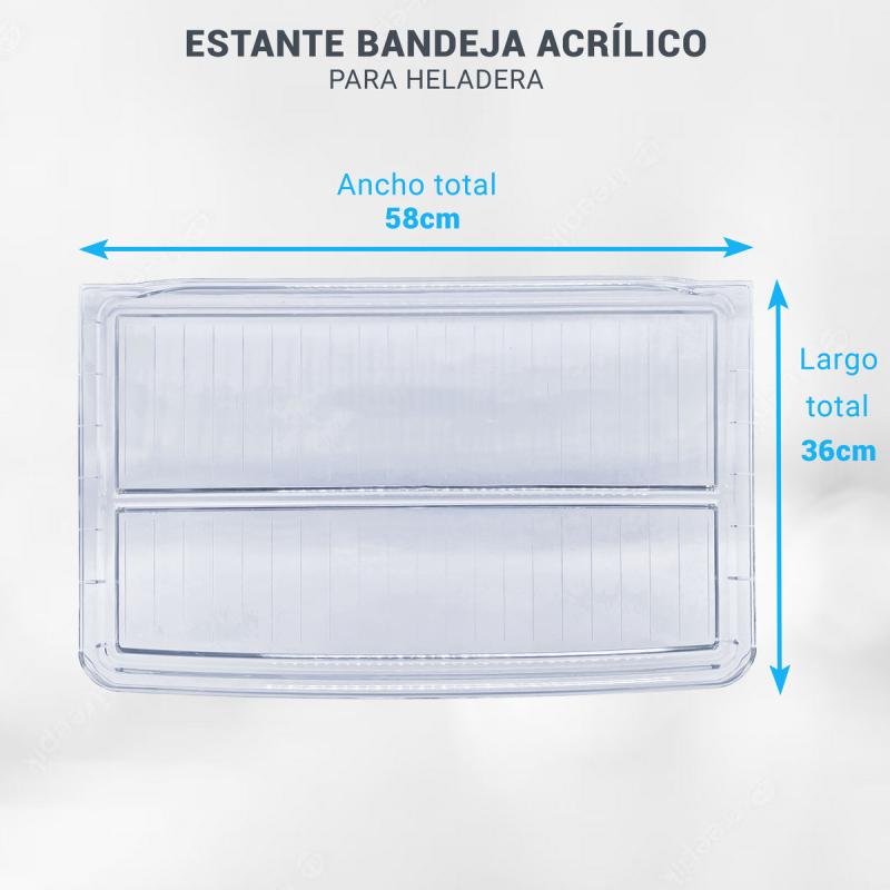 Estante Acrilico Heladera Kohinoor Kd Kdb Kdx4394 Sin Guia