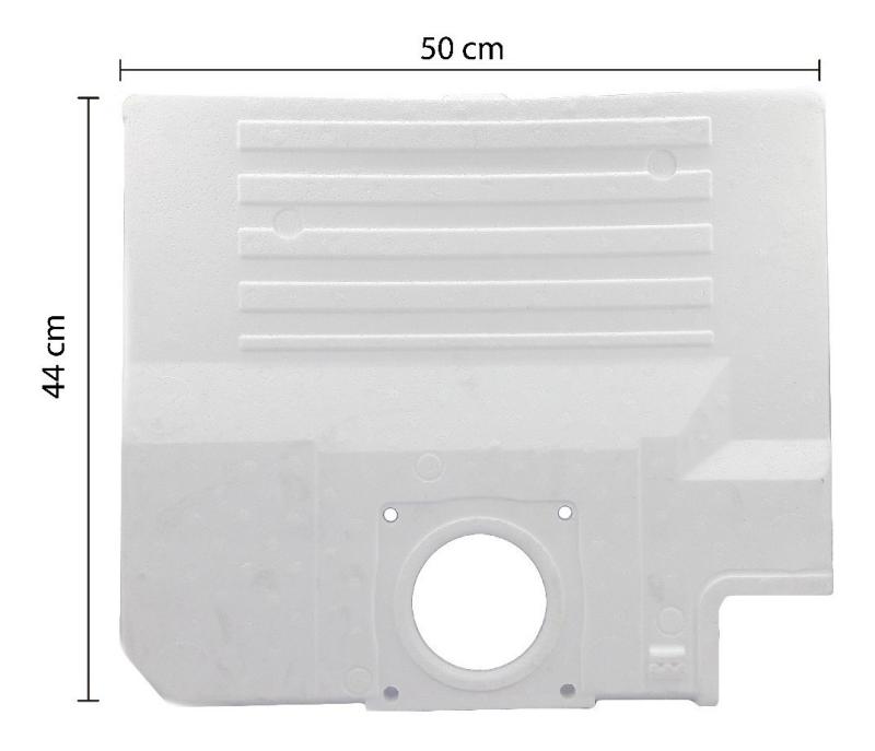 Tapa Telgopor Freezer Heladera Whirlpool Wrm49 Original