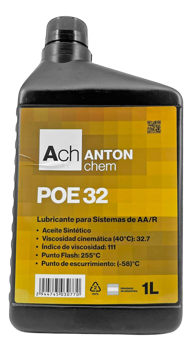 Aceite Lubricante Refrigeracion Poe 32 Anton