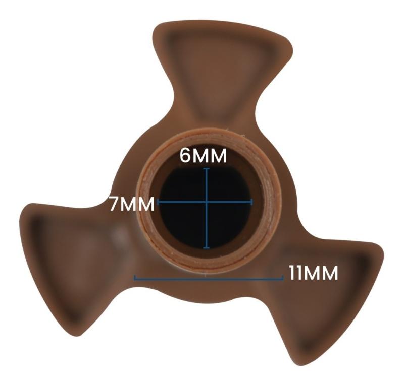 Acople Cupla Trebol Alto Para Plato Microondas