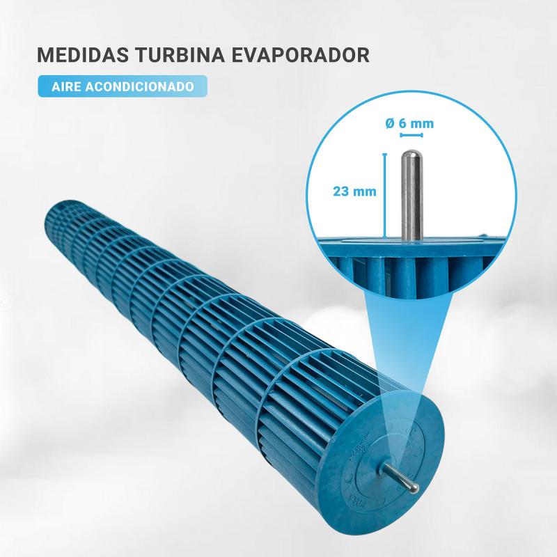 Turbina Evaporador Aire Split 80cm X 9cm Diametro