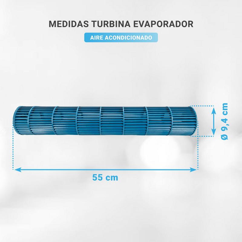 Turbina Evaporador Aire Split 55cm X 9.4cm Diametro