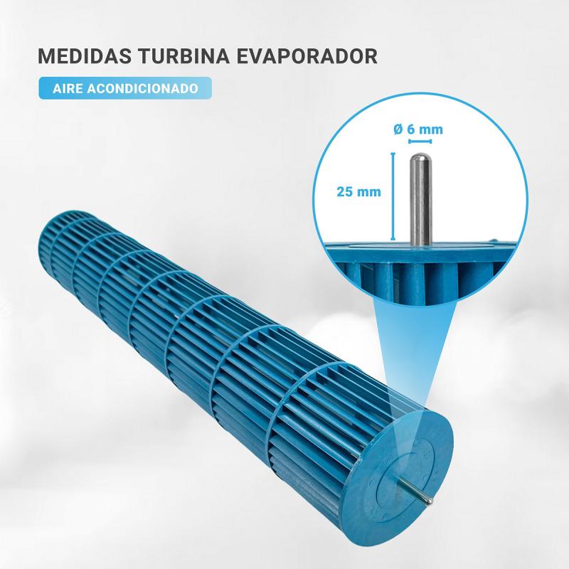 Turbina Evaporador Aire Split 55cm X 9.4cm Diametro
