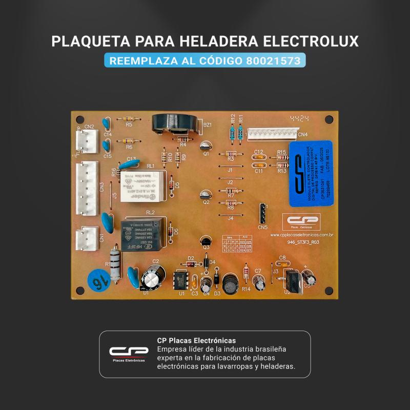 Plaqueta Cp Para Heladera Electrolux Df38 Df41 Df45 Dfw45
