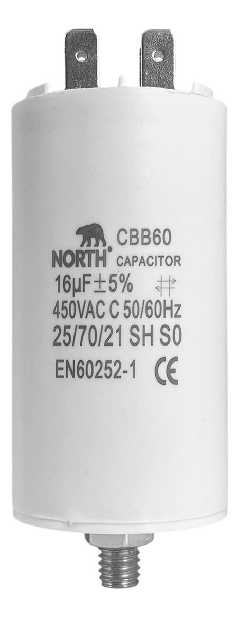 Capacitor Marcha 16 Uf Microfaradios 450vac North X10