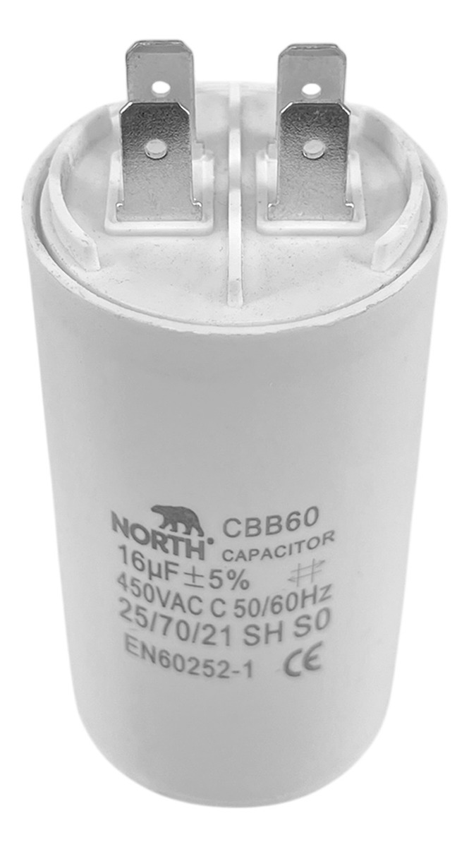 Capacitor Marcha 16 Uf Microfaradios 450vac North X10