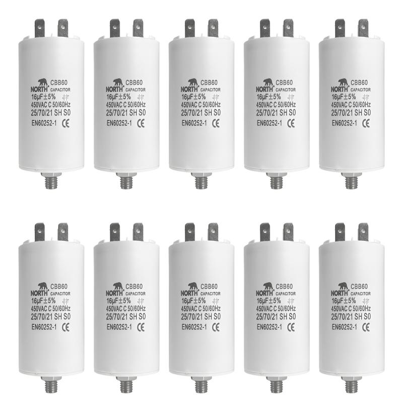 Capacitor Marcha 16 Uf Microfaradios 450vac North X10