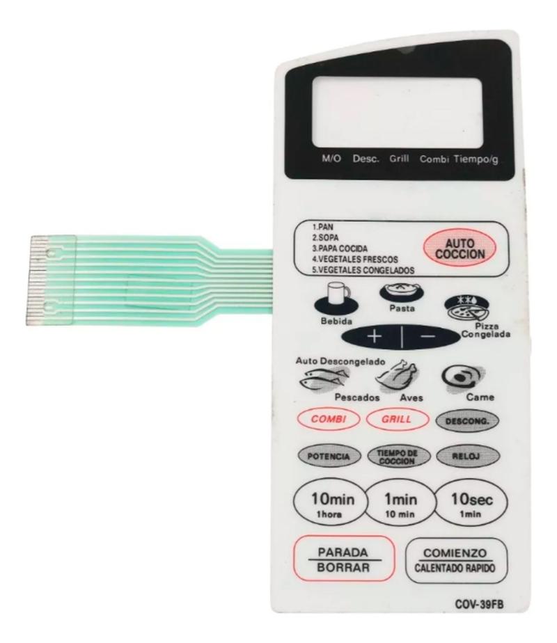 Membrana Teclado Microondas Coventry 39fb Md183 Original 