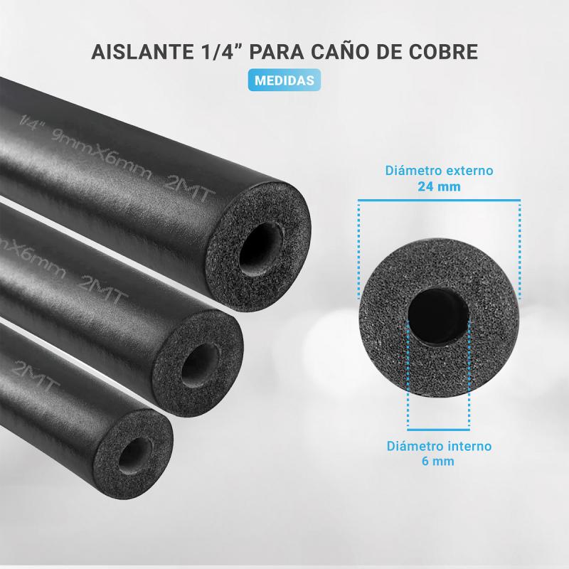 Aislante Aire Acondicionado 1/4 Por Mayor Caja X168 Unidades