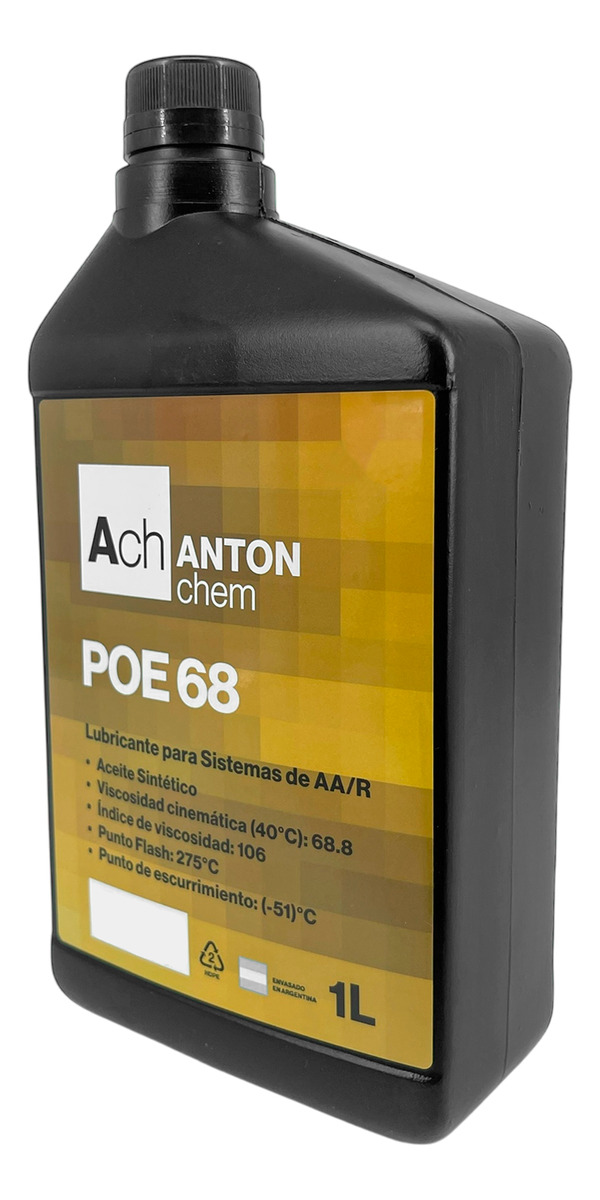 Aceite Lubricante Poe 68 Aire Acondicionado 1l Anton