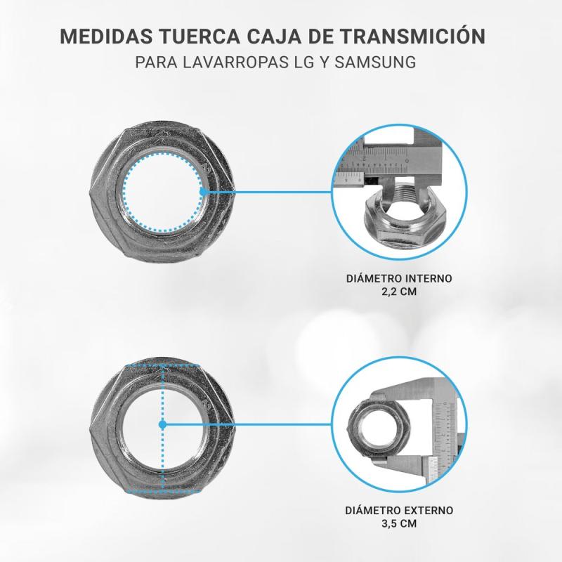 Tuerca Caja Mecanismo Lavarropas Samsung