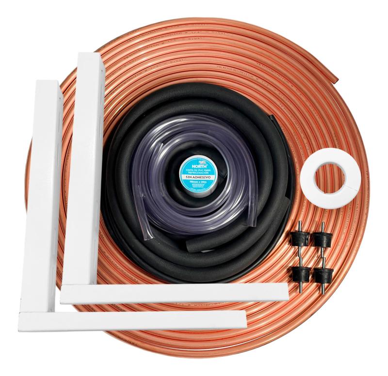 Kit Instalacion Aire Acondicionado Caño 1/4 1/2 Cobre X3mts