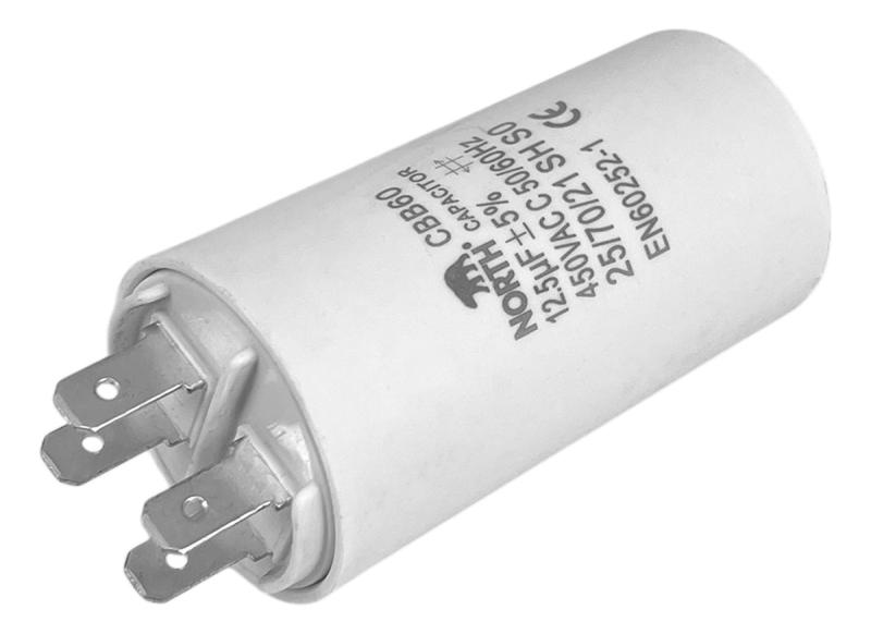Capacitor Lavarropas 12,5 Uf Microfaradios 450vac North X10