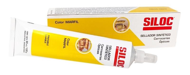 Sellador Siloc Sintetico Carroceria Opticas Marfil Pomo 100g