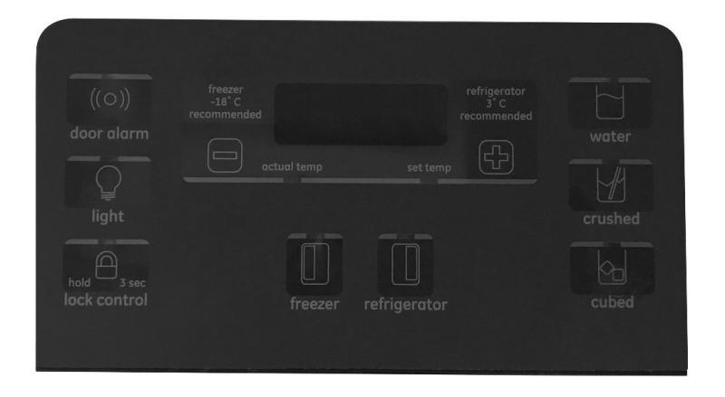 Plaqueta Display Puerta Heladera General Electric Geps6 Original