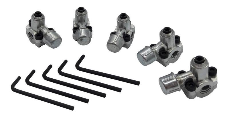 Valvula Pinche Refrigeracion 1/4 5/16 3/8 X 5 Unidades