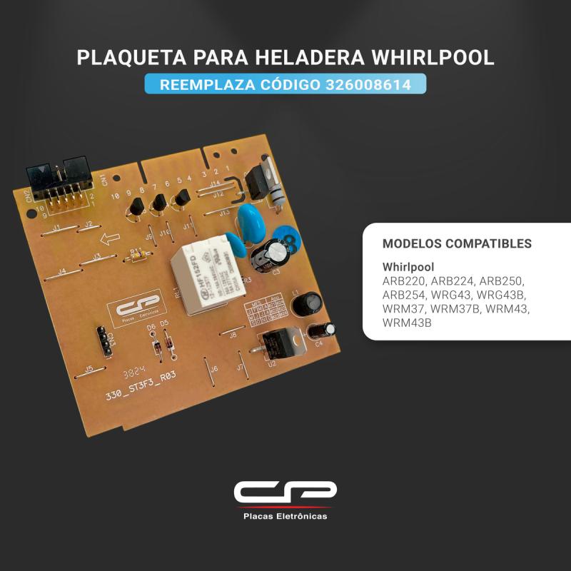 Plaqueta Para Heladera Whirlpool Wrm37 Wrm43 Placa Importada