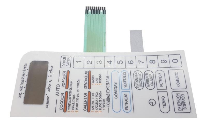 Frente Membrana Panel Microondas Sanyo Em 714fw Original