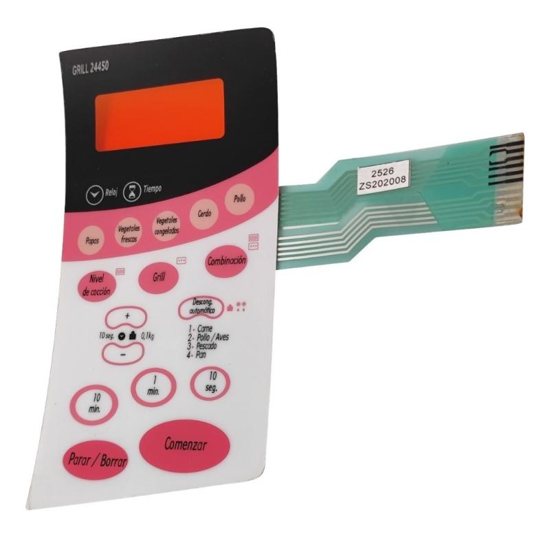 Panel Teclado Membrana Frontal Microondas Bgh 24450 Original