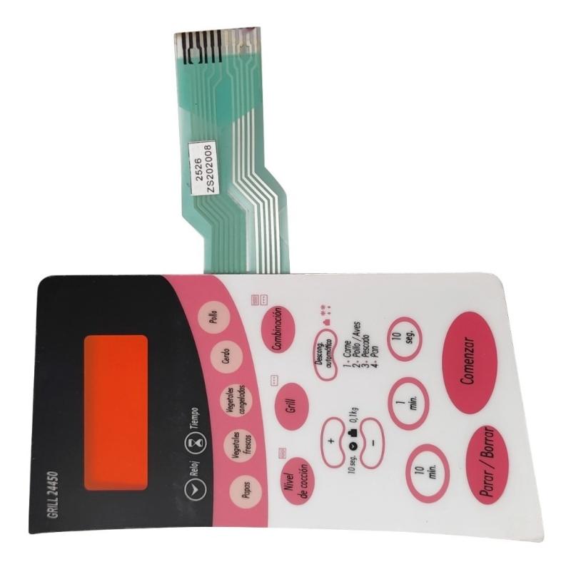 Panel Teclado Membrana Frontal Microondas Bgh 24450 Original