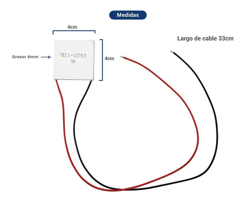 Placa Celda Peltier Termoelectrica Tec1-12703 36w
