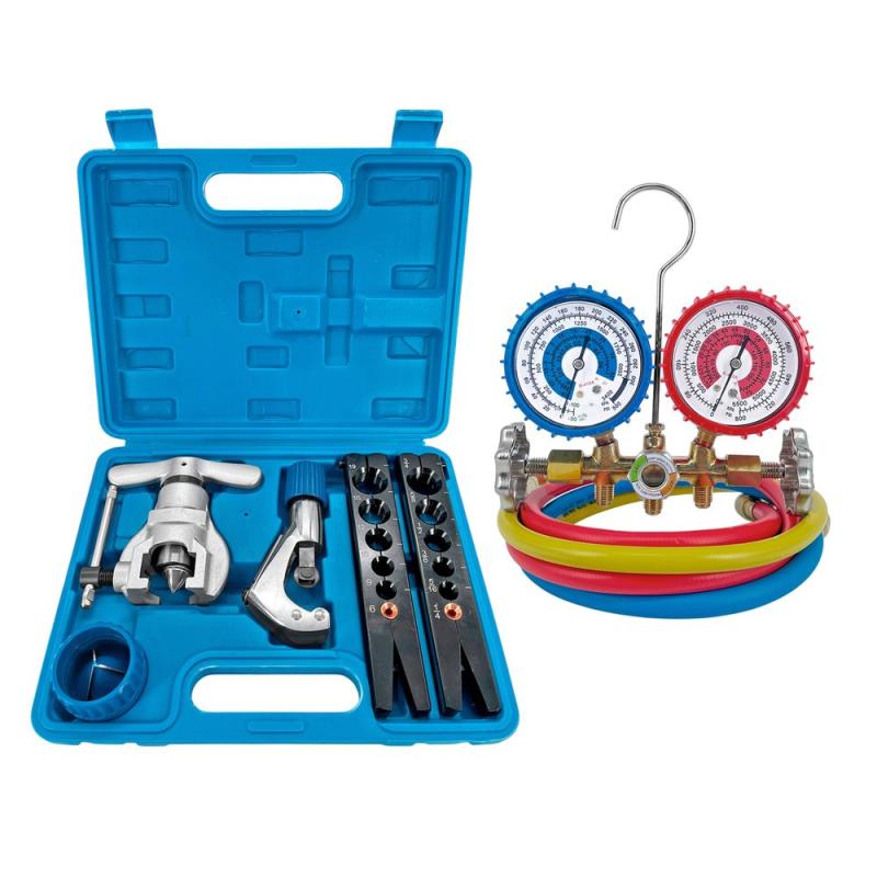 Kit Pestañadora Excentrica Y Manifold R410 Completo