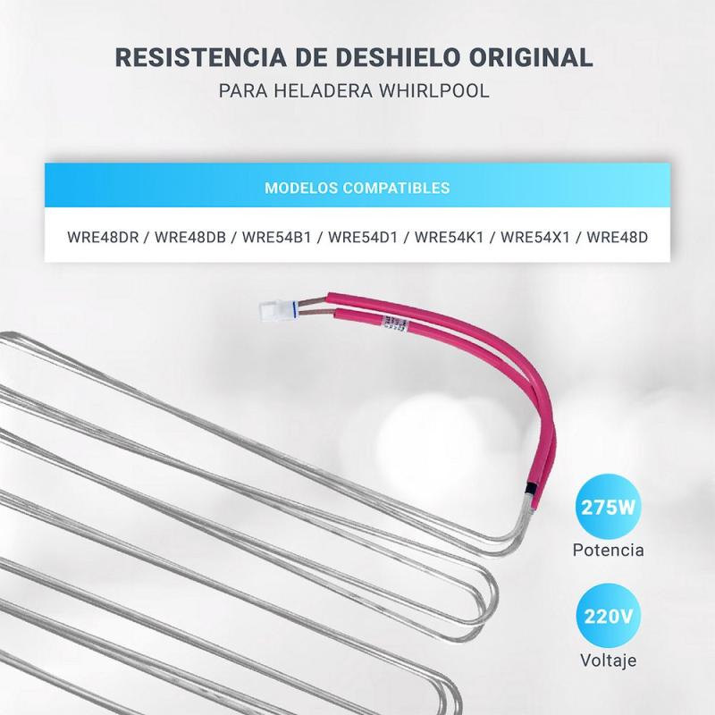 Resistencia Heladera Whirlpool 240v Wre54 D1 Wre54 K1 Wre54