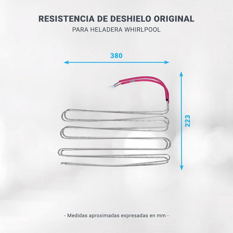 Resistencia Heladera Whirlpool 240v Wre54 D1 Wre54 K1 Wre54