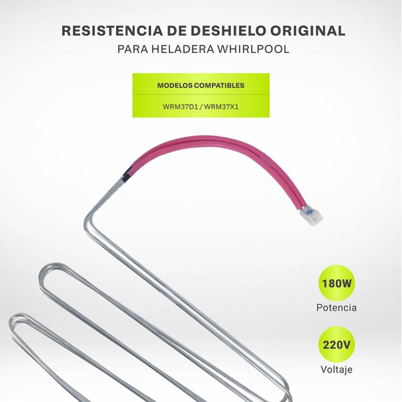 Resistencia Heladera Whirlpool Wrm37d1 Wrm37x1