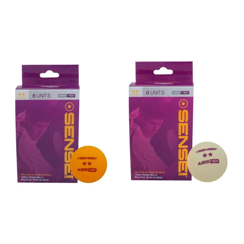 PELOTAS DE PING PONG SENSEI "2 ESTRELLAS"